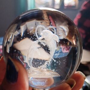 Glass Dolphin Figurine.